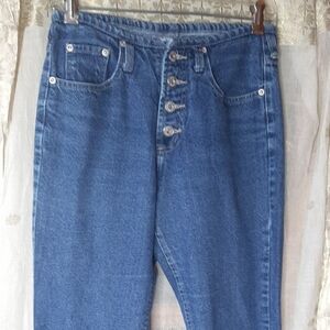Levi's 725 Vintage button fly jeans flare leg sz 7